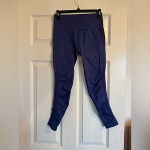 Fabletics Navy Blue High-Waisted Leggings Cropped
